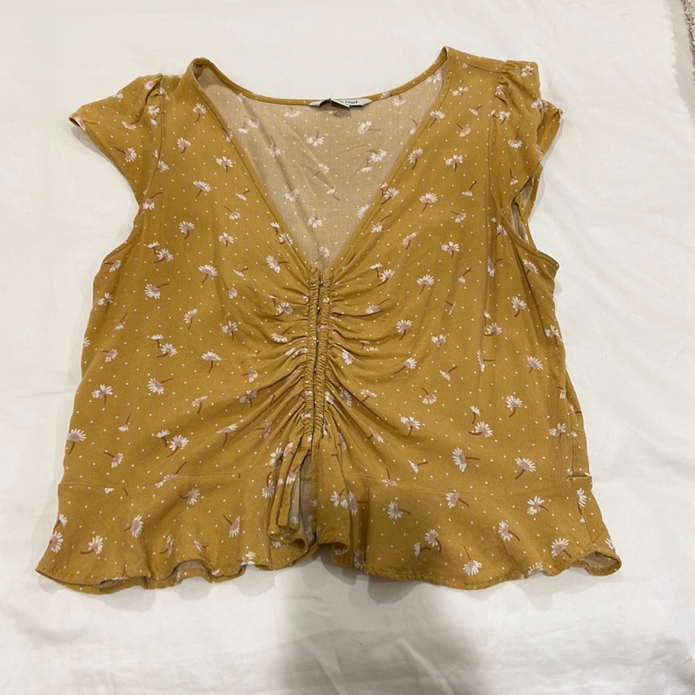 Light mustard blouse